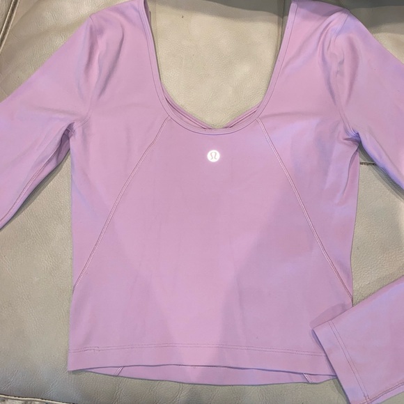 Lululemon Align Long Sleeve Pink. Tag was removed but it’s a size 2. So soft! - Picture 3 of 10